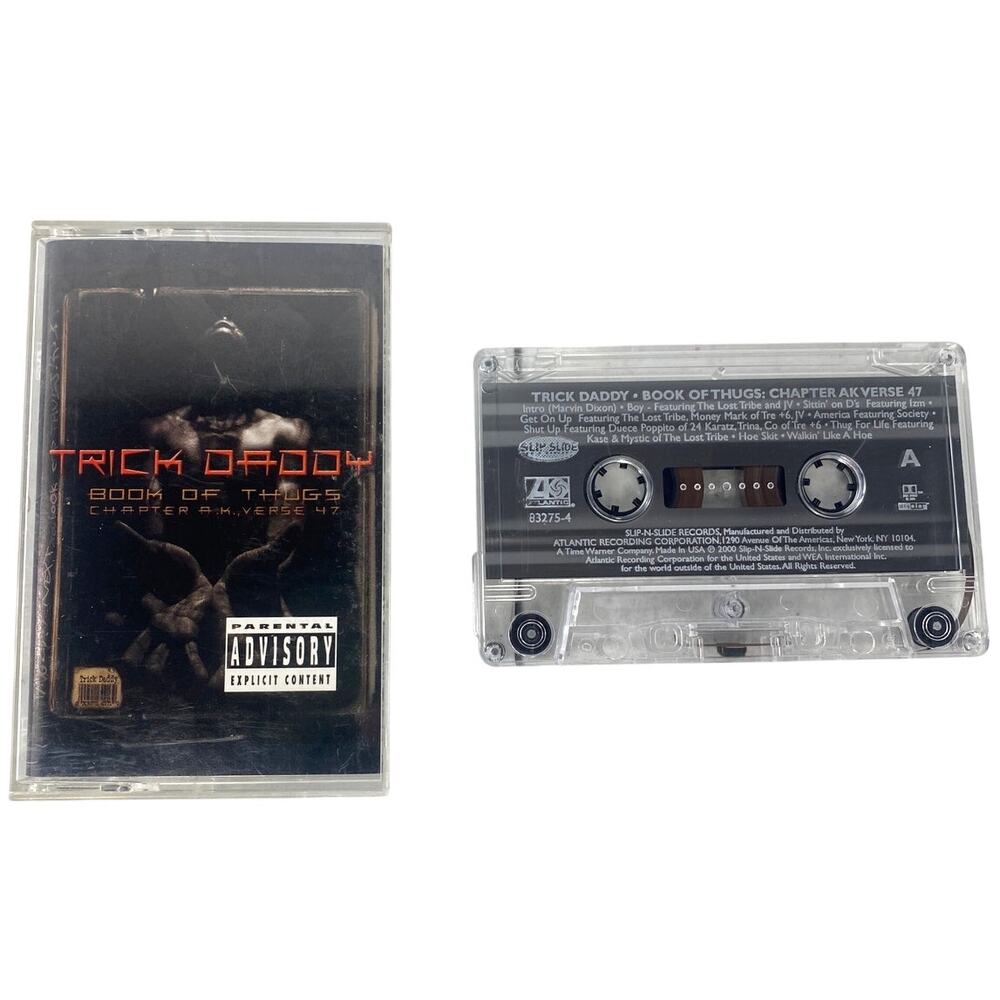 Vtg 2000 Trick Daddy Book of Thugs Chapter AK Verse 47 Cassette 2000s Miami Rap